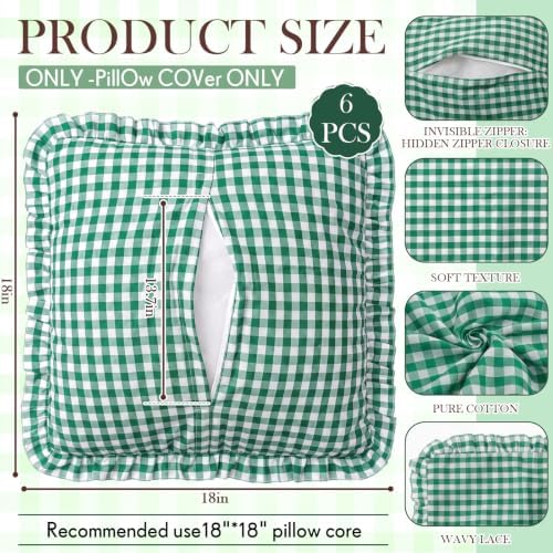 Boao Extra Large Picnic Blanket, 98" x 78" Green Gingham Picnic Blanket Set - Image 3