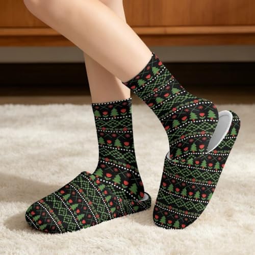 House Slippers for Women Washable Closed Toe with Cute Socks - Image 3