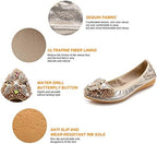 KUNWFNIX Women Ballet Flats Rhinestone Wedding Ballerina Shoes Foldable Sparkly Comfort Slip on Flat Shoes - Image 4