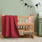 FLXXIE 43x60 Inches Down Alternative Toddler Comforter, Red - Image 4