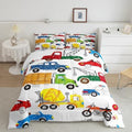 Cartoon Equipment Trucks Bedding Set Kids Excavator Tractor Comforter Set by Feelyou
