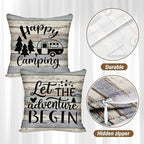 Britimes RV Dinette Cushion Covers Set, 6 Pack, for Camper, Vintage Wood - Image 6