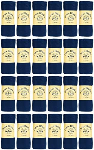 Yacht & Smith Soft Fleece Blankets 50 X 60, Lightweight, Cozy Warm Throws Dark Colorful Blanket Sofa Travel Outdoor, Wholesale by YACHTSMITH
