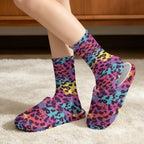 Fuzzy Slipper and Socks Set for Women Silent Sole Fuzzy Slipper - Image 2