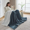 NANPIPER Warm Sherpa Blanket for Couch, Soft Fleece for Winter, Fuzzy Plush Throw Gift for Women, Forest Green 50x60 Inches by NANPIPER