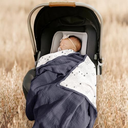 lulumoon Muslin Baby Blanket for Boys: Cotton Toddler Blanket for Daycare - Image 4