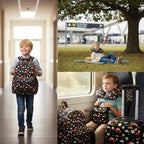 16’’ Kid’s Luggage Set with Spinner Wheels, Hardside with Suitcases,6 Piece - Image 7