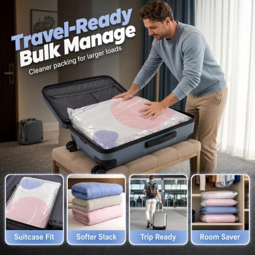 2026 New No-Pump Vacuum Storage Bags, 3D Vacuum Storage Bags, Portable Large Clothes Compression Bags for Household Use, Convenient Cube Storage Bag for Clothes, Comforters (5, 31.5 * 39.4in) - Image 5