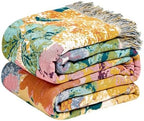 LUTBM Boho Throw Blanket for Bed 60"x80", All Season Cotton Couch Blankets by LUTBMFindYourFreeSpiritatHome