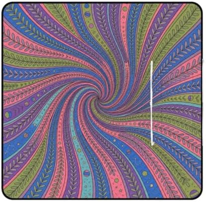 Large Foldable Picnic Blanket Abstract Print Purple Pink 78.7x78.7 Inch by Unknown