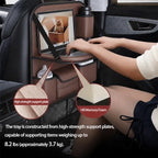 TENLBYC Car Seat Organizers,Multi-functional Back Seat Protectors, Storage Pouches, and Tray Holders (for Cars, Kids, Seat Back and Rear Seats)（Brown1 Pcs） - Image 4