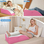 TranquilRelax Leg Elevation Pillows for After Surgery, Wedge Pillow, Pink - Image 3