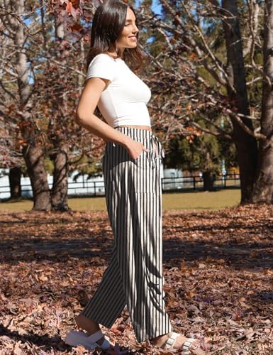 TARSE Womens Linen Barrel Pants Casual Summer Travel Lounge Trousers - Image 3