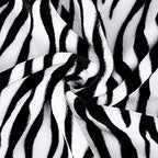 MACEVIA Flannel Fleece Twin Blanket for Couch, Zebra Blanket Black and White for Adult, Lightweight Warm Cozy Soft for Bed Sofa 260GSM, Suitable for All Seasons (Black Zebra,60x80inches) - Image 4