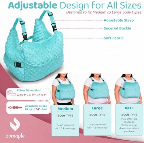 Zomaple Post Mastectomy Pillow with Strap – Breast Surgery Recovery Support - Image 6