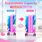 5PCS Kids Luggage Girls Suitcase Set, 16" Hardside Carry-on Unicorn - Image 3