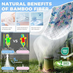 Crib Mattress Protector Viscose from Bamboo 3 Pack, 100% Waterproof Absorbent Crib Mattress Pad Cover for Baby & Toddler, Machine Washable Quilted Toddler Mattress Protector, 52''x28'' - Image 2