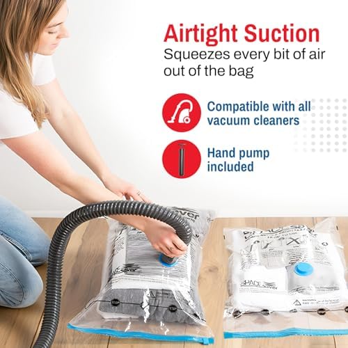 Spacesaver Vacuum Storage Bags with Hand Pump, Large, 10 Pack - Image 5
