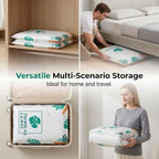 2026 New No‑Pump Vacuum Storage Bags, Large Cube Vacuum Seal Bags, Large Storage Compression Bags, Heavy-Duty Press & Seal For Clothes Press & seal, Perfect for bulky bedding (1) - Image 6