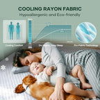 OhGeni Waterproof Mattress Protector,Full Size Soft Bamboo Viscose Top Layer Pad,3D-Air Fabric Cooling Breathable Fitted Sheets,Washable Bed Cover for Colchon Doble Noiseless Over 99 Count Hex Bumps - Image 5
