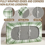 Britimes RV Dinette Cushion Covers Set, 6 Pack, for Camper, Plaid Green - Image 4