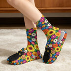 Fuzzy Slipper and Socks Set for Women Silent Sole Fuzzy Slipper - Image 2
