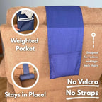 Recliner Pillow for Lumbar, Neck, and Cervical Support, Sleep, Couch, Office Chair, Headrest, Weighted, No Velcro Required, (Black) - Image 2