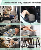 Inflatable Travel Foot Rest Pillow,Kids Airplane Bed,Adjustable Height Flight Pillow,Travel Essentials for Airplane,Office,Home,Trains,Cars - Image 3