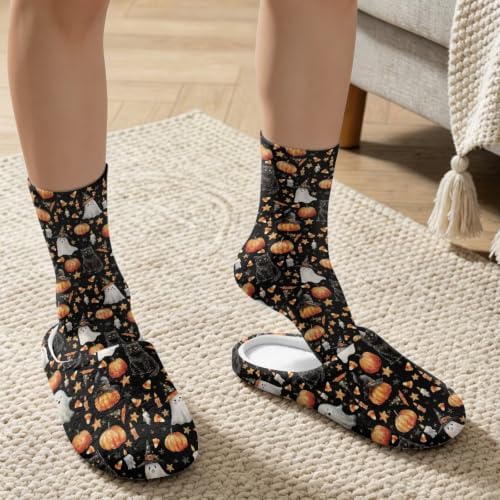 Christmas Slippers for Women Washable House Shoes with Cute Socks - Image 4