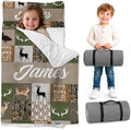 Personalized Toddler Nap Mat with Pillow and Blanket, Monogram Nap Mats for Preschool Daycare, Custom Thickened Large 55”x22.5” Sleeping Bag for Kids, Rollup Sleeping Mat for Boys Girls Gift by Feraurae