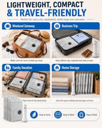 2026 New Cordless Travel Vacuum Bag Set,Electric Thickened Stereoscopic No-Pump Vacuum Storage Compression Bag,Abs Material Moisture Protect Waterproof for Travel with Rechargeable Pump - Image 5
