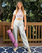 G4Free Yoga Pants for Women Wide Leg Pants with Pockets High Waisted - Image 2