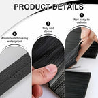 Door Sweep Brush Aluminum, 1 x 36 Inch, Black, 8 Set - Image 3