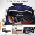 Bed Tent,Portable Privacy Sleeping Bed Canopy,Blackout 90% Drapes for Kids and Adult,Indoor Space Tent with Breathable Large Mesh Windows - Image 3