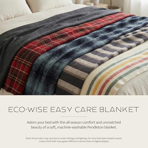 Pendleton Eco-Wise 100% Wool Blanket, Responsibly Sourced, Heirloom Quality - Image 2
