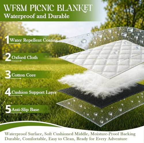 WFSM Leopard Print Picnic Mat 80x60 Inch, Leopard Print for Women, Cheetah Outdoor Play Mat for Adults and Toddlers Waterproof Sandproof Beach Blanket Travel Camping Rug - Image 5
