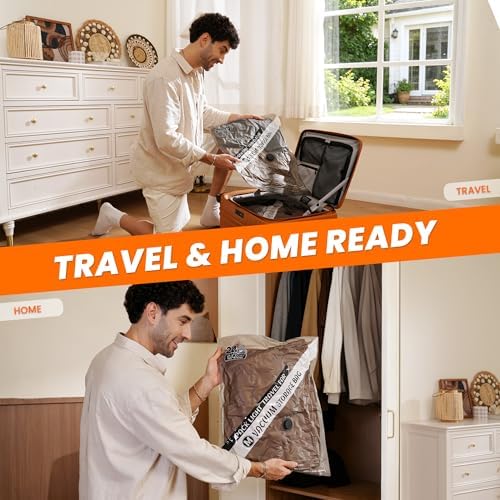 20 Pack Travel Vacuum Storage Bags with Portable Cordless Electric Pump - Image 5