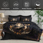 WeCozy Queen Comforter Set with Sheets, 7 Pieces Witchy Celestial Bedding - Image 5