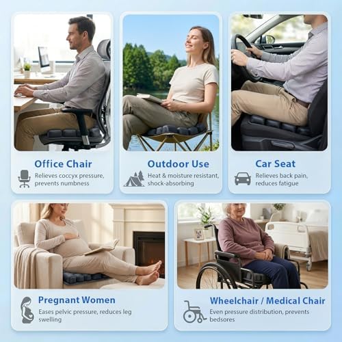Travel Cushion Airplane Seat,Adjustable Seat Cushion for Long Flights - Image 6