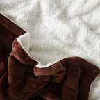 NANPIPER Fleece Throw Blanket Reversible Sherpa Flannel Blanket Super Soft Fuzzy Plush Microfiber (90"x90" Brown) Queen - Image 5