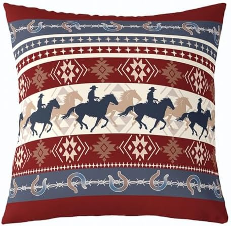 Feelyou Western Southwestern Throw Pillow Covers Soft 16" x 16" - Image 3