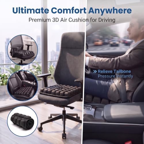 Inflatable Travel Airplane Seat Cushion for Long Flights and Driving - Image 7
