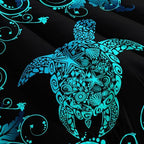 Nttopship Blue Sea Turtles Comforter Set, Full Size, 3-Piece (1 Comforter + 2 Pillowcases), Microfiber, Nautical, Animal Theme, Bedding Set - Image 4