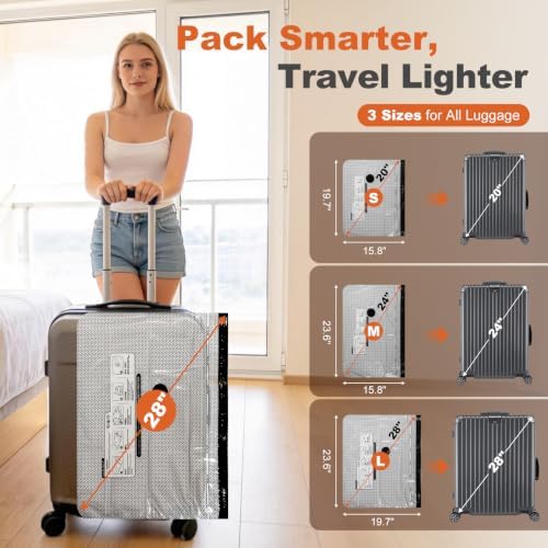 Rechargeable Wireless Pump Travel Vacuum Bags, 15 Pack Portable Storage Bags for Travel and Home, Compression Packing Seal for Clothing, Clothes, Blankets, Luggage, Suitcase (15) - Image 5