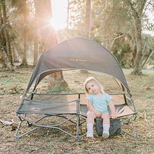 Baby Delight Go with Me Bungalow Deluxe Portable Cot, Grey - Image 6
