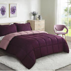 HOMME Queen Size 3 Pieces All Season Soft Comfortable Down Alternative Reversible Quilted Oversize Comforter Set School Dorm, Machine Washable by Unknown