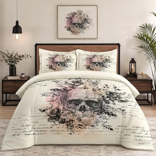 WeCozy King Comforter Set, 3 Pieces Gothic Goth Bedding, All Season by WeCozyHomeDecor