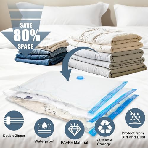 10 Jumbo Vacuum Storage Bags for Bedding with Electric Pump - Image 2