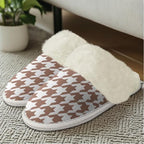 Cotton Slippers With Fluffy Edges House Slippers Non‑Slip Sole - Image 3