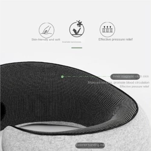 QUQUQ Travel Neck Pillow for Sleeping U-Shaped Cotton Pillow Portable Slow-Rebound Neck Support Comfortable(Blue,1pcs) - Image 5